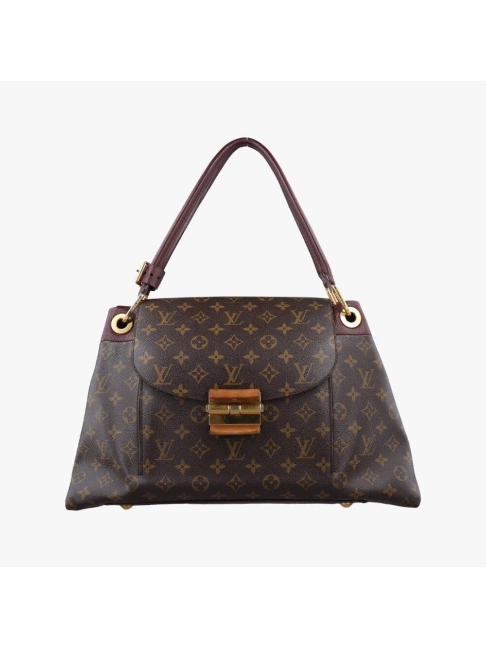 Louis Vuitton Olympe Monogram Brown Ketch Canvas Calfskin